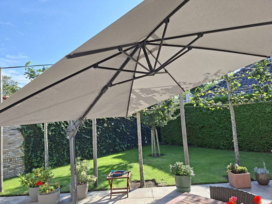 Ombrellone a Braccio Grigio Chiaro – Mobili da giardino, Metal, Stone (photo 2 of 5)