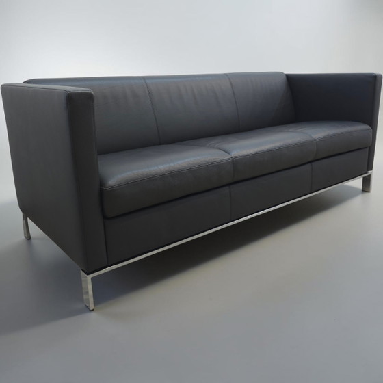 Image 1 of Walter Knoll Foster Set Black Designer Sofa Leather Sofa Couch