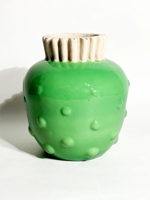 1940s Rometti Hand-Painted Ceramic Vase – vazen