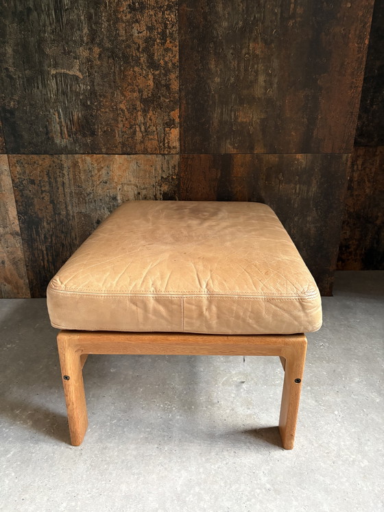 Lounge Fauteuil Met Hocker “Komfort“ – Wood, Leather (photo 10 of 12)