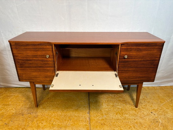 Image 1 of Mid-Century Retro Vintage Teak Sideboard by Stonehill Early 1960s  With Bar Compartment • British Design Classic • Collector’s P