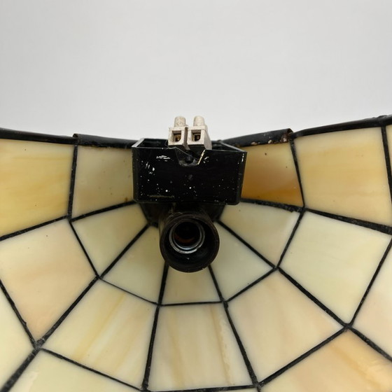 Image 1 of 2 vintage wall lamps in Tiffany style – leaded glass / Art Nouveau Revival