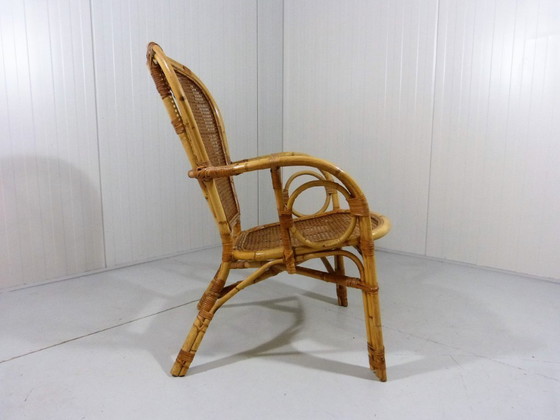 Image 1 of Poltrona italiana in rattan, anni '70