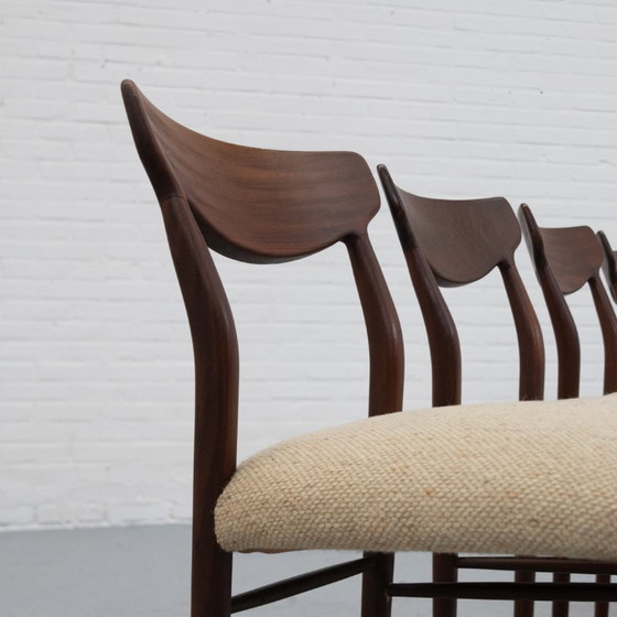 Image 1 of Ensemble de chaises de salle à manger Lübke années 60