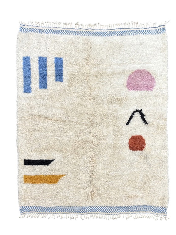 Image 1 of Authentiek Mrirt Marokkaans Berber Wollen Vloerkleed 210x285