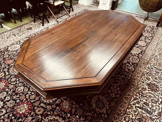 Classic English hexagonal Conference table dining table – Wood (photo 7 of 16)