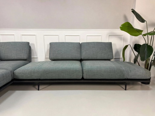 Rolf Benz Aura Sofa Blau Grau Stoff Couch