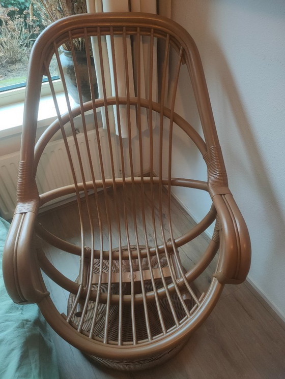 Image 1 of Unique bamboo/ Manou swivel chair!