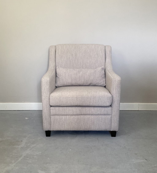 Fauteuil classique avec assise profonde et coussin lombaire supplémentaire