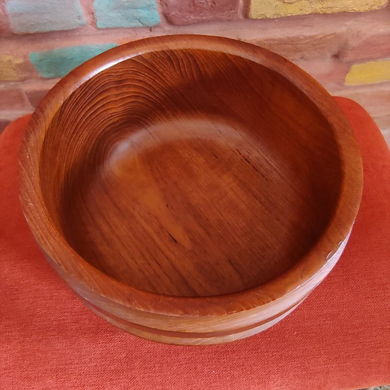 Image 1 of Teakhouten kom vintage jaren 60/70 Deens teakhout