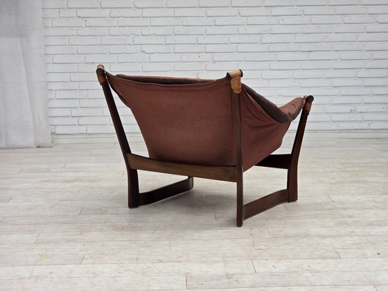 Image 1 of Fauteuil lounge « Trega », design norvégien des années 1970 par Tormod Alnaes.