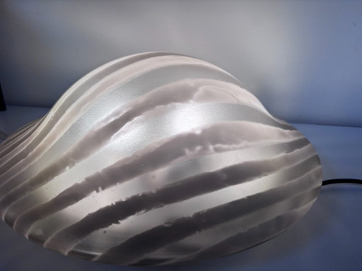 Wunderschöne Vintage Peill & Putzler Mushroom/ UFO Lampe Zebra 42cm