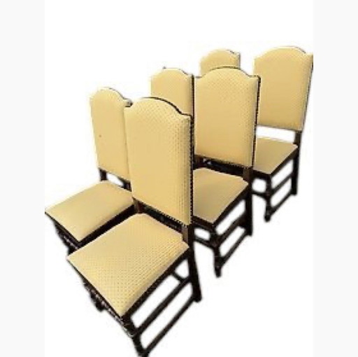 Juego de 6 sillas de comedor antiguas