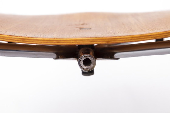 Image 1 of Juego de 6 taburetes Egon Eiermann SE68 - 1950s Mid Century Modern, Madera contrachapada de haya con patas de cromo pulido