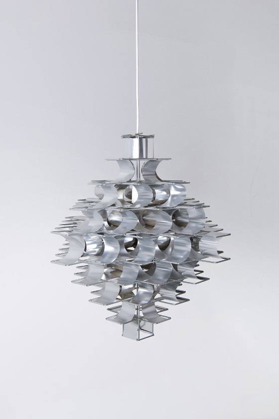 Lampada a sospensione Casiopée a 9 livelli - Max Sauze – Lampade a sospensione, Metal (photo 4 of 14)
