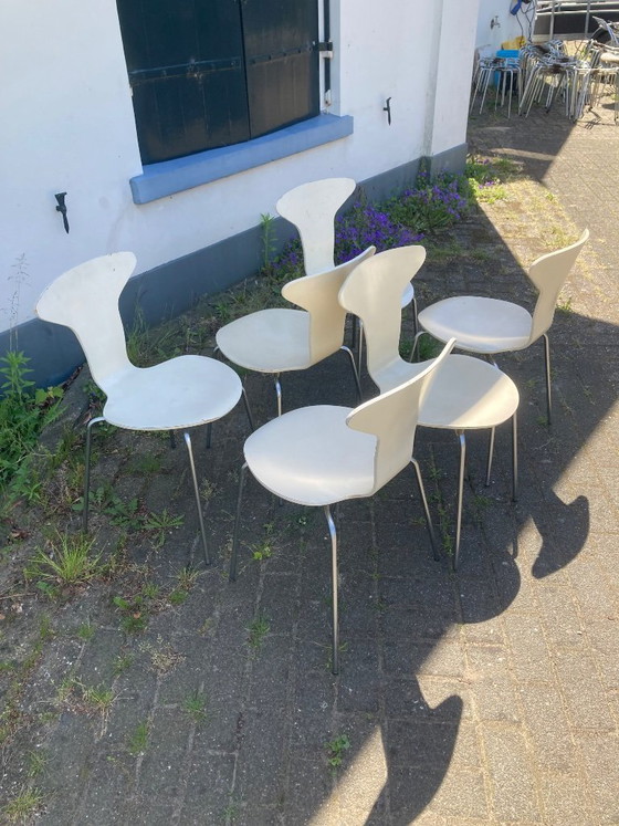 Image 1 of 6x Arne Jacobsen Mosquito/Mosquito chairs - Fritz Hansen