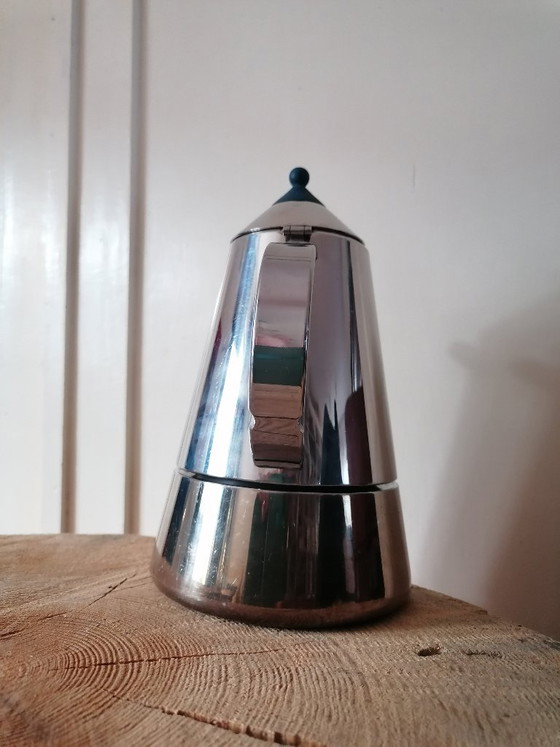 Diseño Postmoderno Italiano: Guido Bergna 'Mia' Caffettiera (Inox 18/10) – Años 90 – Accesorios de cocina (photo 11 of 16)