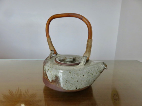 Image 1 of Teiera in gres di René-Louis Dauchy, ceramica Hautes Ribes a Grasse, Costa Azzurra, anni '50