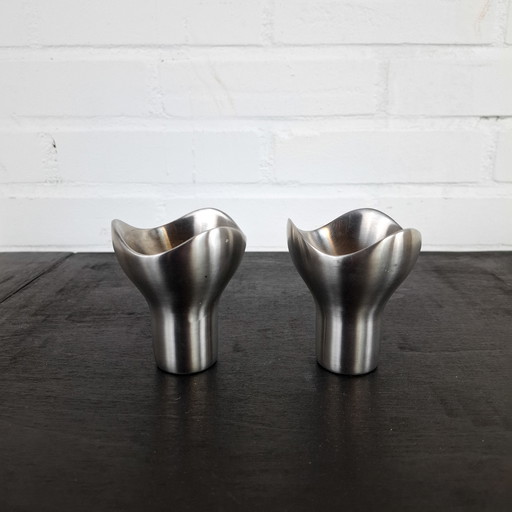 2x bougeoirs Bloom Helle Damkjaer pour Georg Jensen