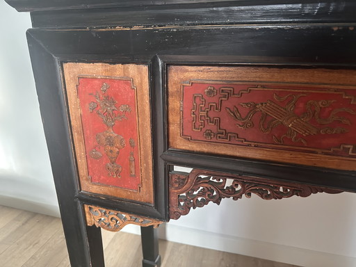 Buffet chinois ancien à 2 tiroirs