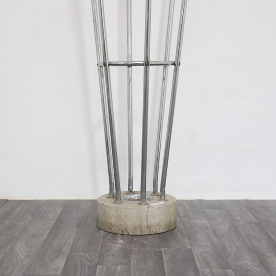 Image 1 of Mannelli brothers travertine steel coat rack, 1970s modern design