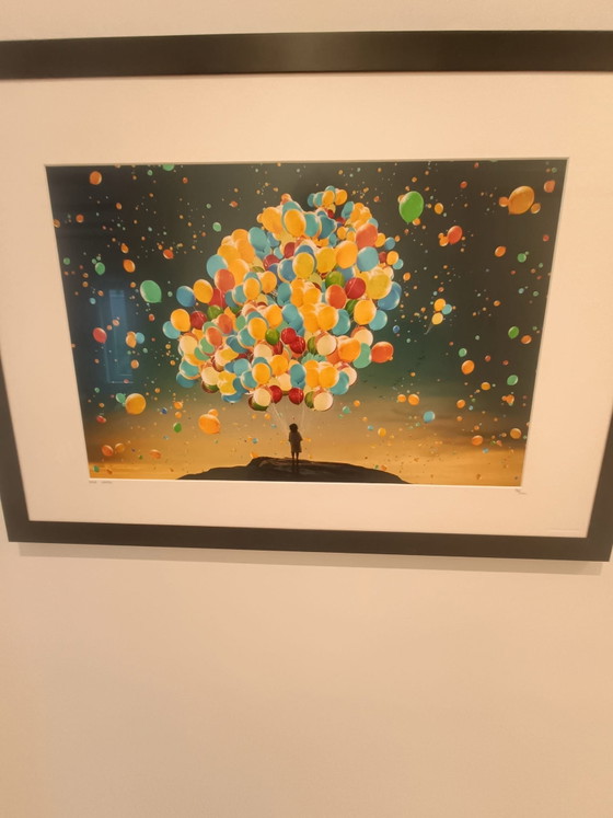 Mina Nimbu Balloon Art framed, Yellow Korner, Photography, Glass, Paper, Black (photo 3 of 7)
