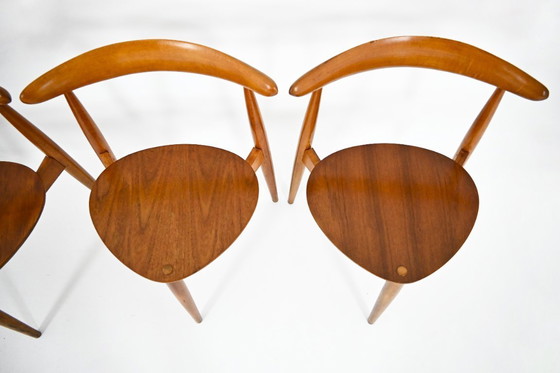 Image 1 of Sillas de comedor FH4103 de Hans J. Wegner para Fritz Hansen, década de 1950, juego de 4
