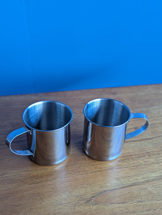 Image 1 of 2 tazze in acciaio inox