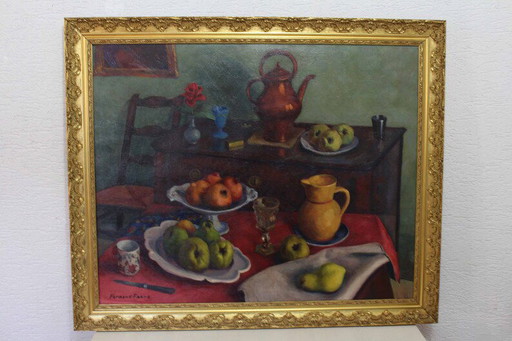 Stilleben in Öl auf Leinwand von Fernand Fabre