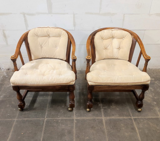 Set di poltrone in mogano Drexel Heritage