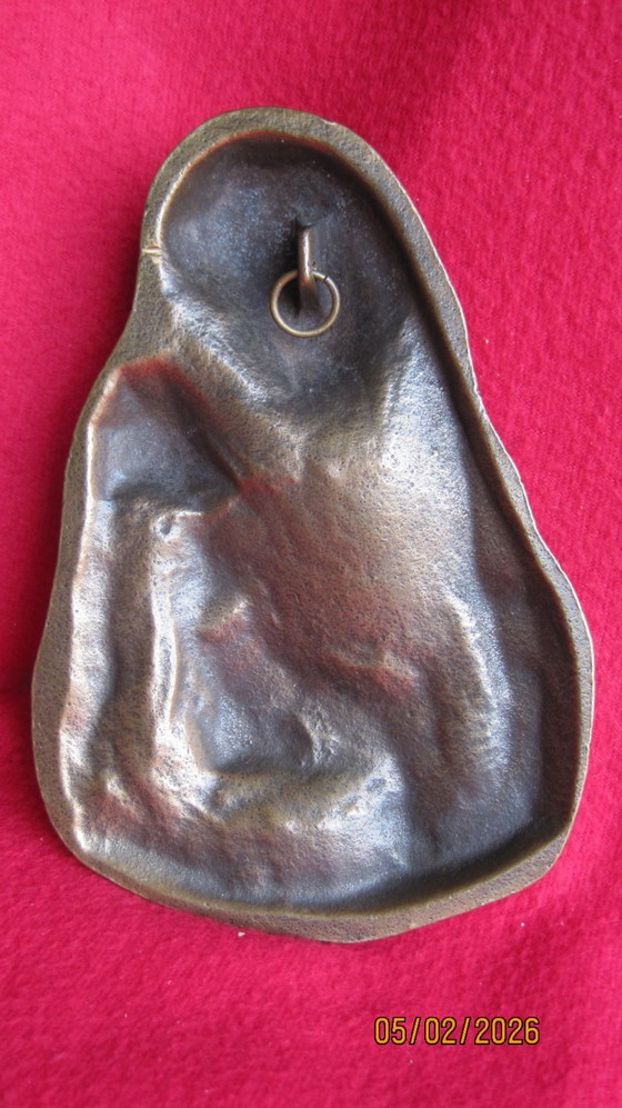 Image 1 of Targa in bronzo raffigurante Madre e Bambino