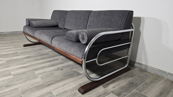 Image 1 of Sofá cromado Bauhaus de Robert Slezak para Slezak Factories, década de 1930