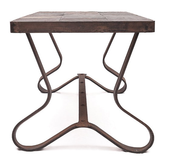 Image 1 of Brutalist coffee table by Adnet