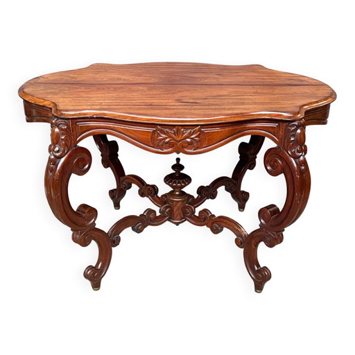 Table d'appoint victorienne ancienne. En palissandre massif. – bijzettafels