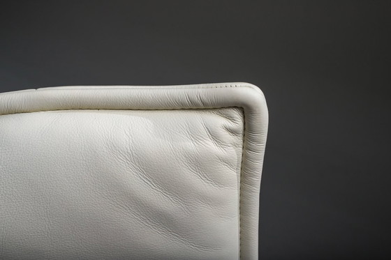 Image 1 of Vintage Cassina Veranda Reclining Sofa in Cream Leather, 1980s