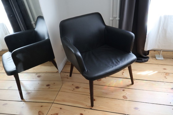 Image 1 of Leather Bolia C3 Armchairs