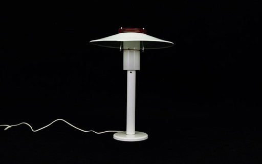 Weiße Nachttischlampe, Dänisches Design, 1960er Jahre, Produktion: Dänemark