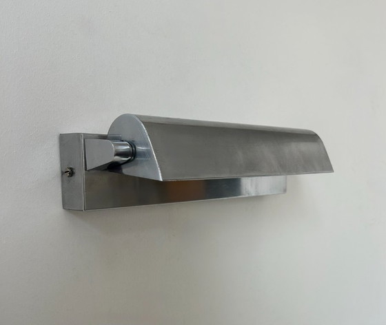 Image 1 of Applique vintage orientable, métal chromé, moderniste, France, 1940