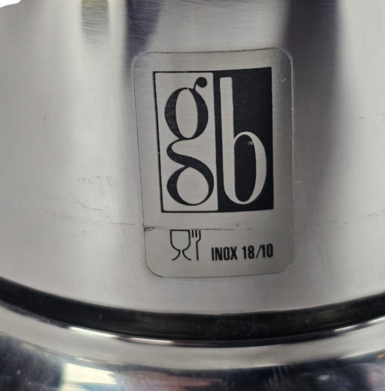 Image 1 of Guido Bergna - Espresso set - Stainless steel 18/10 - chrome - gold-plated - 1980s