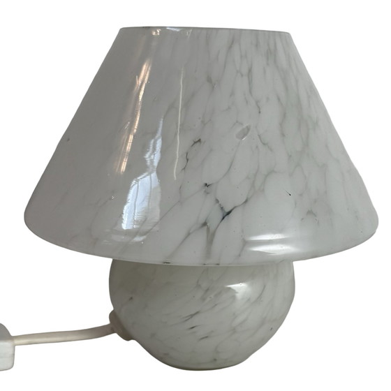 Image 1 of Pilzförmige Glaslampe – 1970er Jahre – Bodenmarke – Italienisch