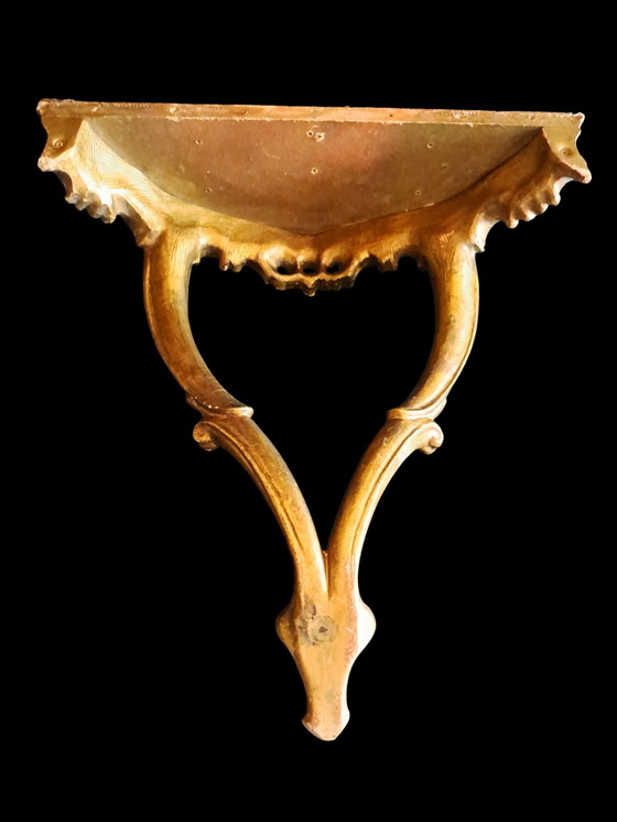 Image 1 of Italienischer Florantiner Halbmond-Tisch 1960