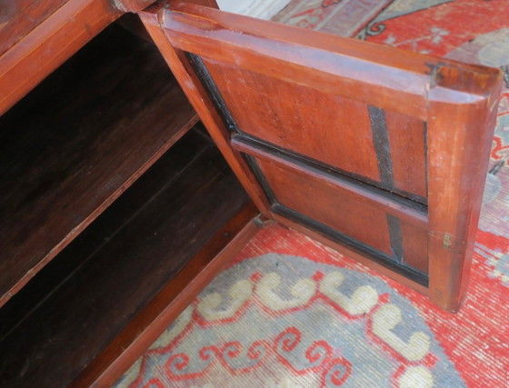 Image 1 of Antique Boho Hand-Made Painted 2-Door Cabinet, 1910