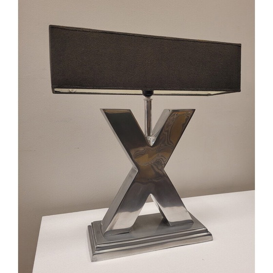 Image 1 of Mid-Century Lampe "X" aus Stahl, Frankreich