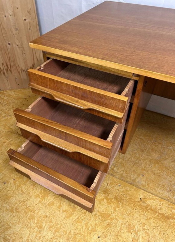 Image 1 of Mid-Century Retro Vintage Teak Desk – 1960s Danish Design  A Perfect Blend of Style and Functionality  Bring timeless Scandinavi