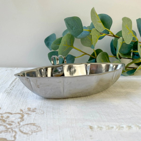 Vintage 70s Stainless Steel Gravy Boat – Crockery, Retro (photo 2 of 8)