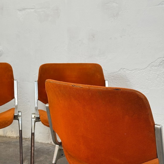 Image 1 of Set of 4 Giancarlo Piretti DSC 106 Chairs for Castelli, 1970s