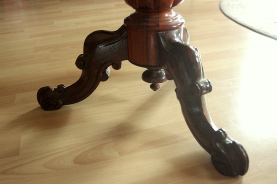 Image 1 of 1920s Antiker hochwertiger Klavierhocker - drehbar