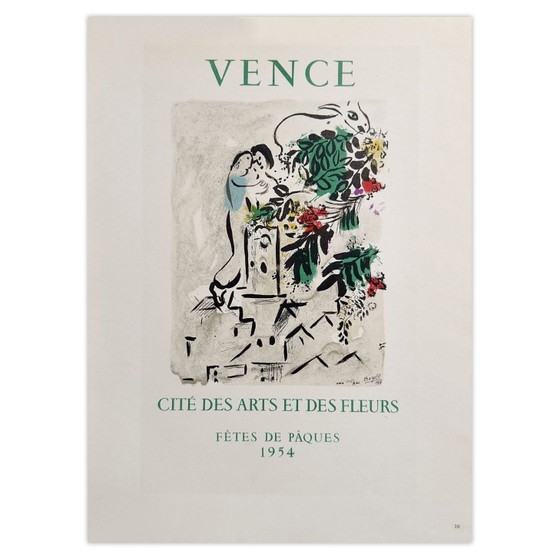 Image 1 of Marc Chagall AF 1954 - Cartel de Vence, Ciudad de las Artes y las Flores, 1959