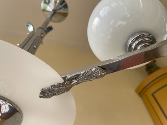 Image 1 of Hängelampe Deckenlampe Lampe Art Deco 1930 Französisch