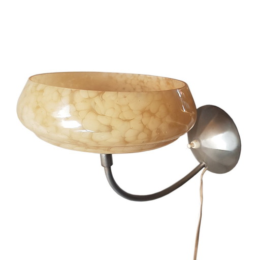 Applique en verre marbré, années 1930